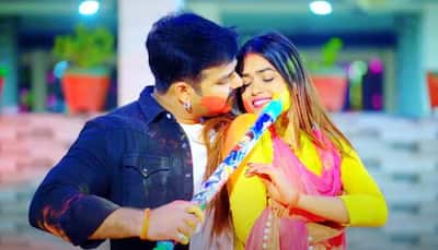 Pawan Singh's new Bhojpuri Holi 2021 song Lahe Lahe Rangab Salwara with Dimpal Singh goes viral - Watch
