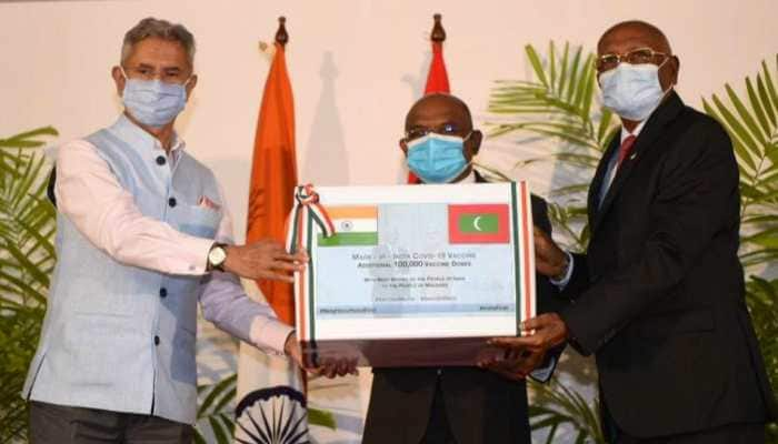 From people of India: EAM S Jaishankar hands over 1,00,000 additional doses of COVID-19 vaccine to Maldives