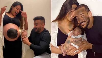 Anita Hassanandani and husband Rohit Reddy share first post with baby Aarav Reddy