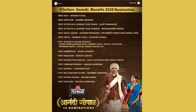 Zee Studios ‘Anandi Gopal’ bags 16 nominations at the eminent Filmfare Awards Marathi 2020
