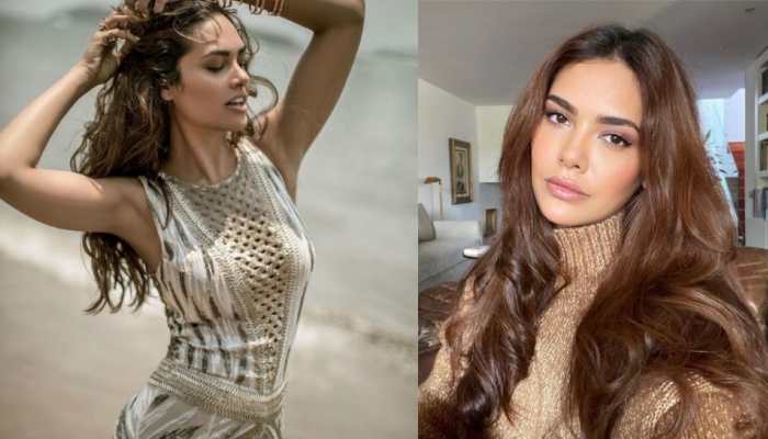 Esha Gupta yoga poses 