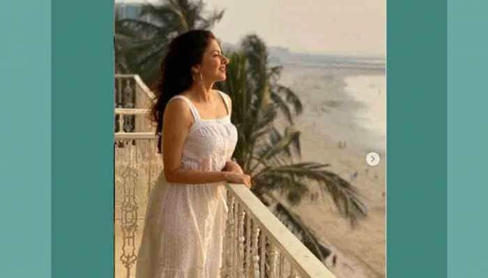 Bhagyashree looks summer-ready in this white cutwork dress, fans comment &#039;gorgeous&#039;