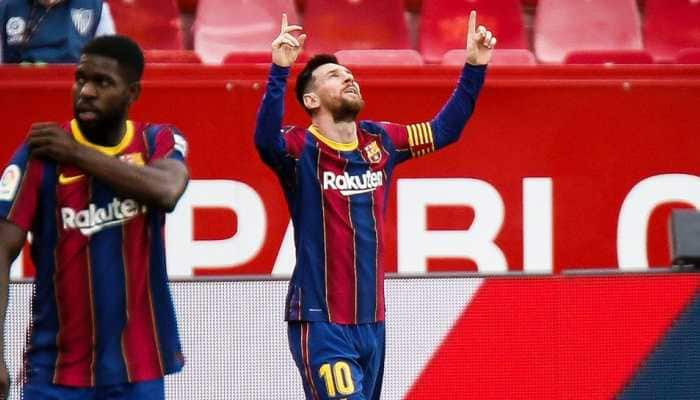 Ousmane Dembele, Lionel Messi fire as Barcelona sink Sevilla to keep title chase alive