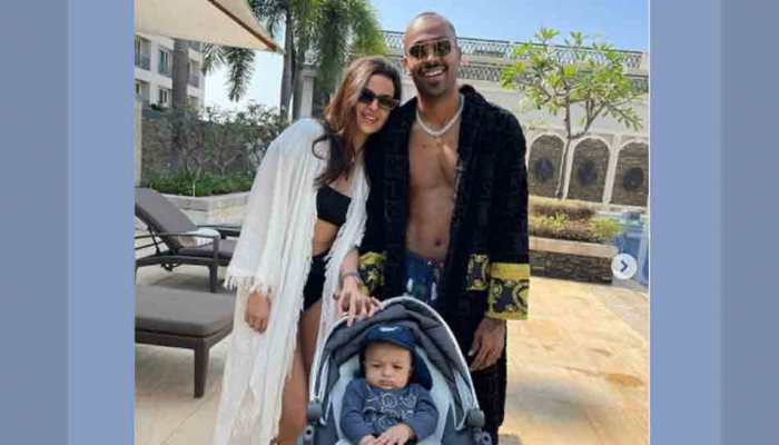 Natasa Stankovic shares photo with her little munchkin Agastya in swimming pool, cricketer Hardik Pandya says this 