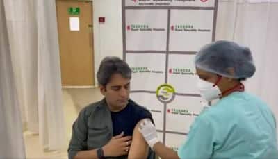Zee News Editor-in-Chief Sudhir Chaudhary gets 1st shot of COVID-19 vaccine
