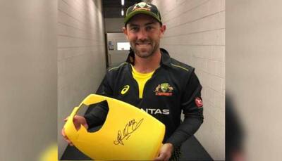 Australia vs New Zealand: Seat broken by Glenn Maxwell's six to be auctioned for charity