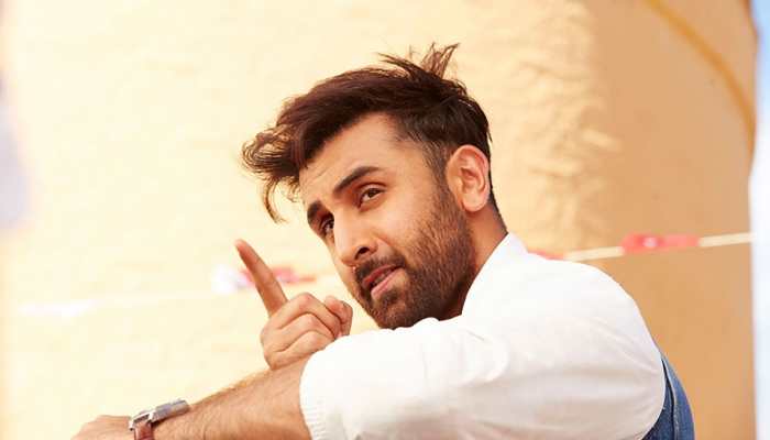 Ranbir Kapoor's bald look pics for a TVC shoot hits internet, actor poses with make-up expert for massive transformation!