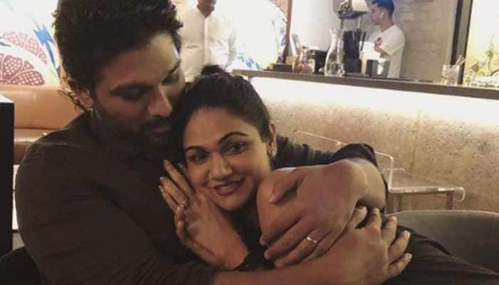 On south superstar Allu Arjun and Sneha Reddy&#039;s 10th wedding anniversary, fans trend #Pushpa online!