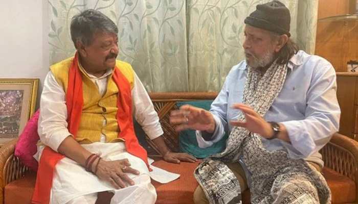 West Bengal polls: BJP's Kailash Vijayvargiya meets Mithun Chakraborty, amid speculation around actor joining party