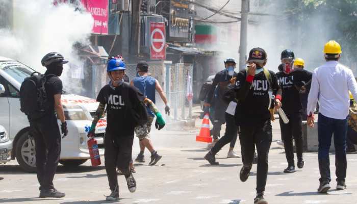 Myanmar protesters allowed to leave Yangon district after being trapped by military for defying night curfew