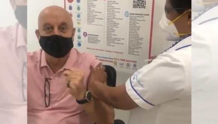 After Hema Malini, Anupam Kher gets COVID-19 vaccination