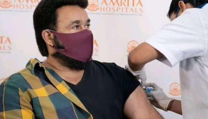 Mohanlal gets first dose of COVID-19 vaccine, hails &#039;medical fraternity&#039;