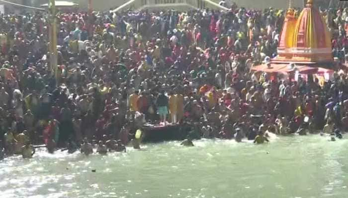 Maha Shivratri 2021: First &#039;Shahi Snan&#039; of Haridwar Kumbh Mela today; CCTVs and drones deployed for surveillance