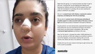 Zomato founder Deepinder Goyal releases official statement, says 'covering Bengaluru woman's medical bills and delivery boy's legal expenses