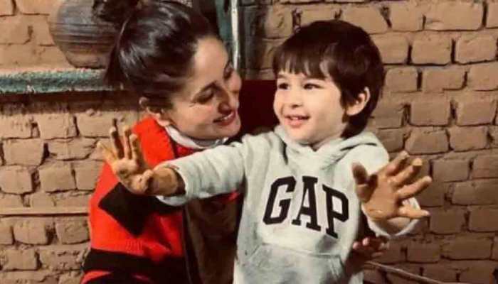 Taimur Ali Khan runs into glass window as he arrives with mom Kareena Kapoor Khan at aunt Karisma Kapoor's residence 
