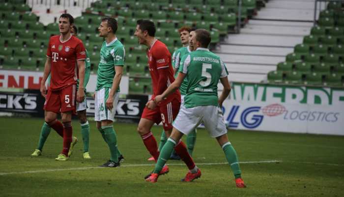 Bundesliga: Robert Lewandowski landmark goal helps Bayern Munich to 3-1 win at Werder