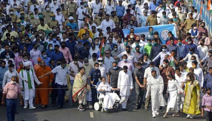 Injured tiger far more dangerous: Mamata Banerjee on wheelchair in Kolkata roadshow