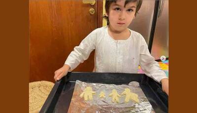 Kareena Kapoor, Saif Ali Khan's son Taimur Ali Khan turns chef, bakes cookies shaped up like Pataudi members