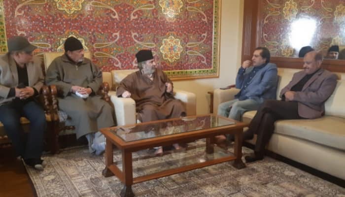 Former Jammu and Kashmir Deputy CM Muzaffar Hussain Baig joins Peoples Conference