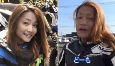 Shocking! Popular Japanese female biker turns out to be 50-year-old uncle using faceapp 