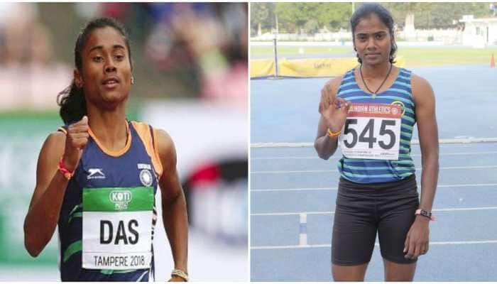 Federation Cup: Hima Das beats Dhanalakshmi in 200m women&#039;s final