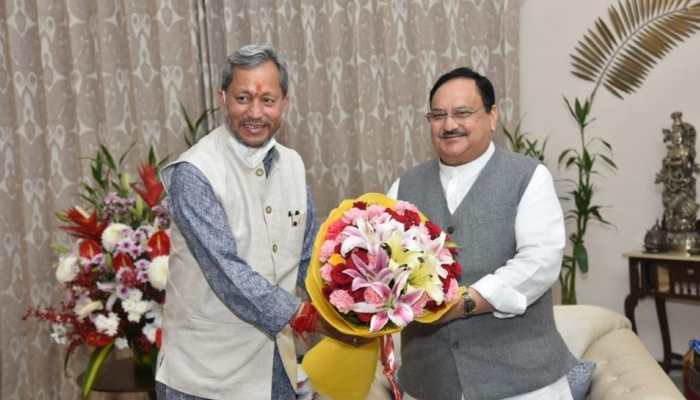 After 'Jeans' controversy, Uttarakhand CM Tirath Singh Rawat meets BJP chief JP Nadda