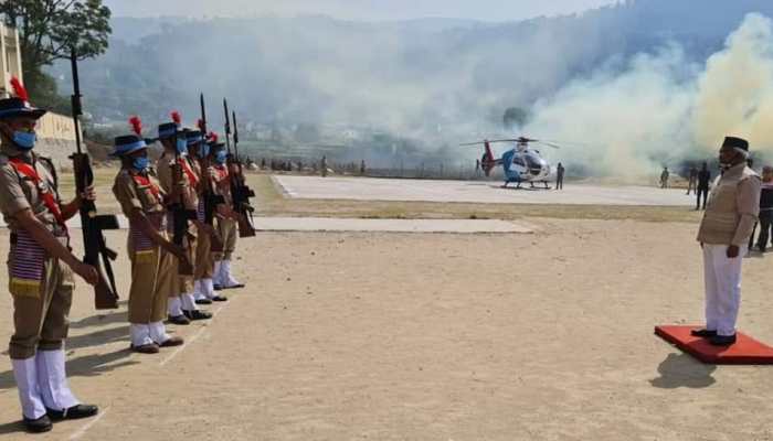 Uttarakhand Police gives Guard of Honour to BJP State President Madan Kaushik, says 'Misunderstanding' later 