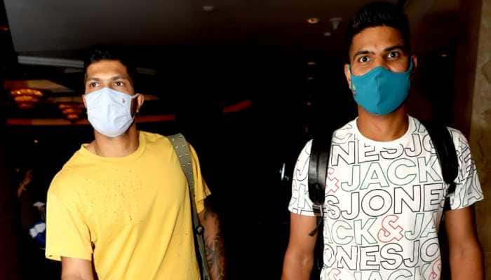 DC's Umesh Yadav and Lalit Yadav arrive in Mumbai