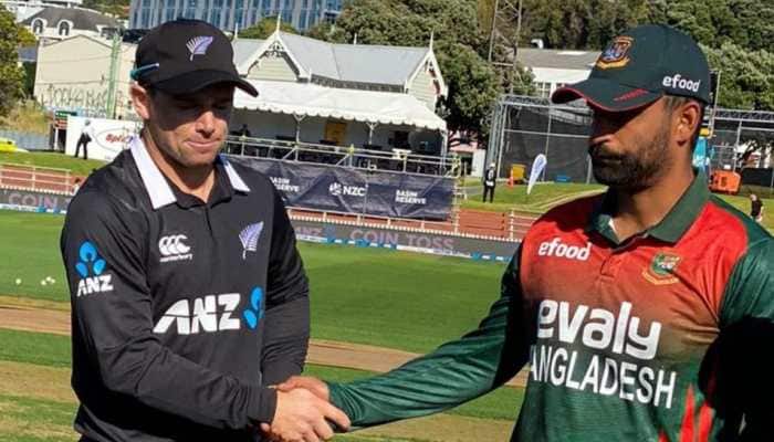 New Zealand skipper Tom Latham (left) was leading the side in ODI series against Bangladesh with Kane Williamson choosing to sit out the series. (Source: Twitter)