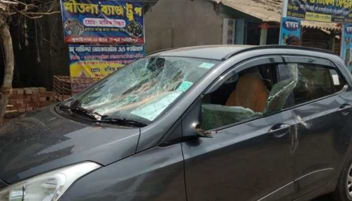 BJP leader Soumendu Adhikari&#039;s brother’s vehicle attacked in Contai, blames TMC