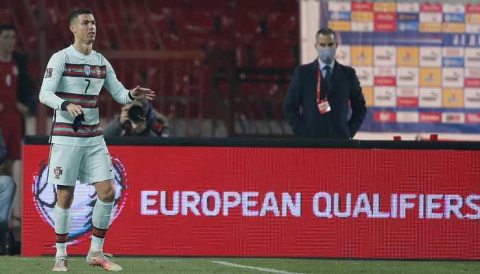 WATCH: Ronaldo throws captain's armband, storms off pitch after being denied goal 