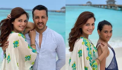 Dia Mirza shares stunning photos from Maldives with hubby Vaibhav Rekhi and step daughter Samaira