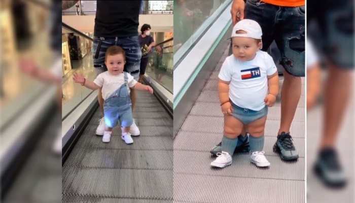 Meet this cute kid who is not less than a fashion model- Watch video