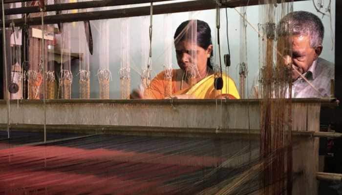 Madurai: Saurashtra Handloom weavers hopeful of Govt support after PM Modi mentions them in speech Madurai: Saurashtra Handloom weavers hopeful of Govt support after PM Modi mentions them in speech