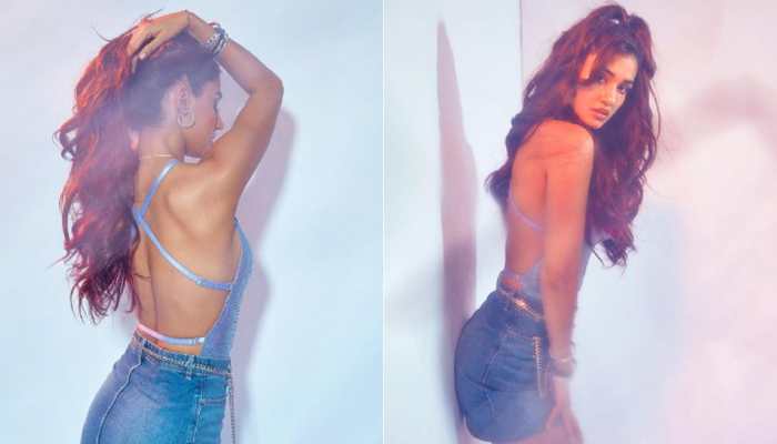 Disha Patani&#039;s smoking hot photoshoot in a short denim skirt and racer-back top goes viral!