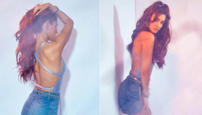 Disha Patani's smoking hot photoshoot in a short denim skirt and racer-back top goes viral!