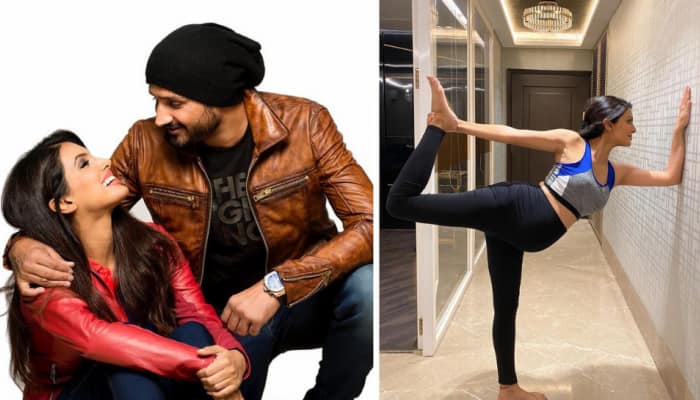 Cricketer Harbhajan Singh’s preggers wife Geeta Basra swears by yoga, shares stunning pics!