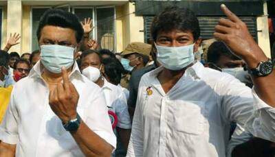 AIADMK leader files complaint against MK Stalin's son for sporting party logo while casting vote