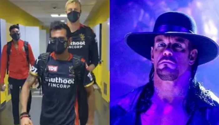 &#039;RCB ready for WrestleMania&#039;: Yuzvendra Chahal, Kyle Jamieson imitate The Undertaker&#039;s iconic slow walk - WATCH