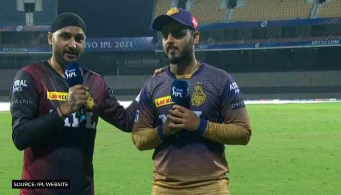 IPL 2021: KKR’s Nitish Rana, Harbhajan Singh rap to &#039;Brown Munde&#039; after win over SRH - WATCH