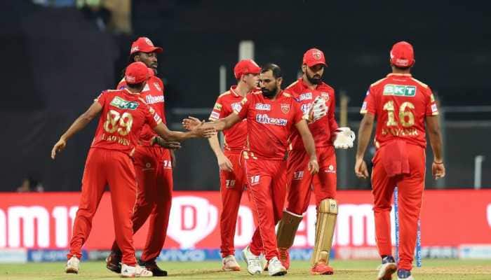 Mohammed Shami of Punjab Kings celebrates after picking up a wicket against Rajasthan Royals in their IPL 2021 clash in Mumbai. (Photo: IPL)