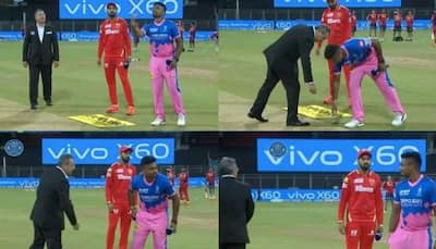 IPL 2021: Sanju Samson pockets coin after toss, here's how the match referee reacted