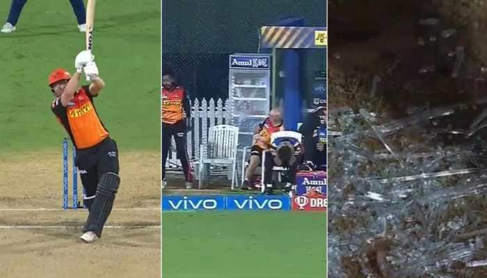 IPL 2021: Jonny Bairstow hits glass-shattering SIX before getting out hit-wicket in MI vs SRH clash - WATCH 