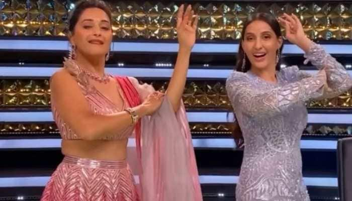 Nora Fatehi and Madhuri Dixit's epic dance face-off on Dilbar song goes  viral - Watch | Buzz News | Zee News