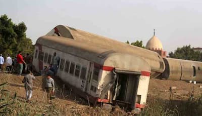 Nearly 100 people injured after train derails in Egypt