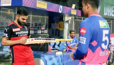 IPL 2021: Virat Kohli does a MS Dhoni, fulfils Riyan Parag’s ‘fan’ request