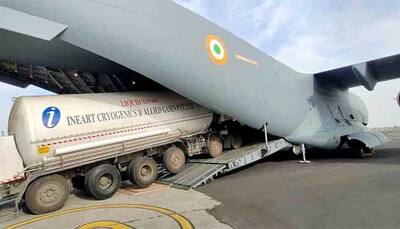 Indian Air Force ferries Oxygen containers amid severe COVID-19 crisis