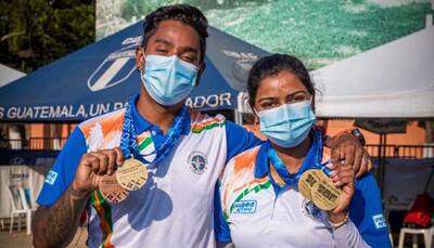 Archer couple of Deepika Kumari and Atanu Das shoot triple gold as India finish with four medals