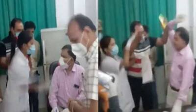 ‘Hai Teri Aukat’: Watch viral video of UP District hospital’s doctor, nurse getting into brawl