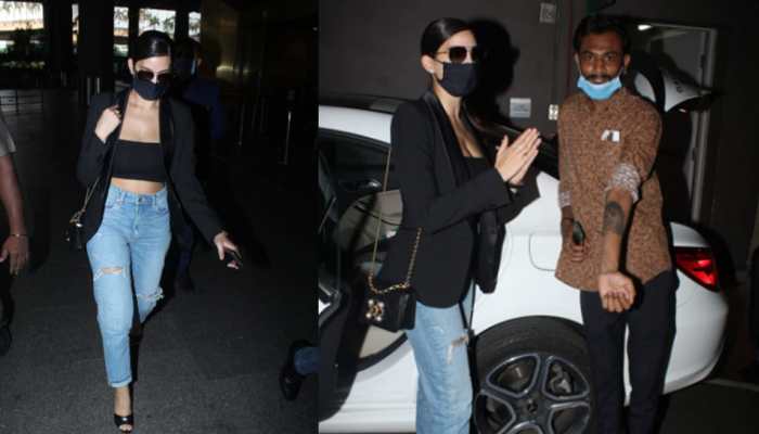 Nora Fatehi's crazy fan gets her face tattoo on his arm, surprises her at airport - Watch video